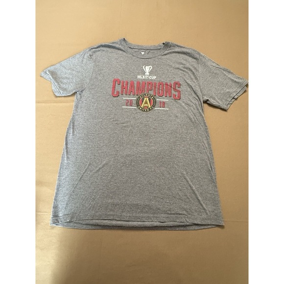 Fanatics Other - Fanatic's Atlanta United FC Shirt Adult Large Gray 2018‎ MLS Cup Champ Soccer